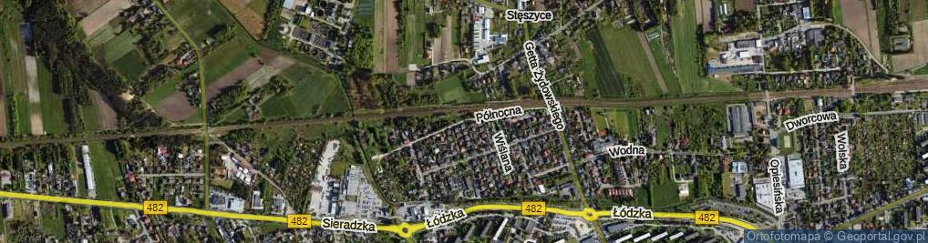 Zdjęcie satelitarne Północna ul.